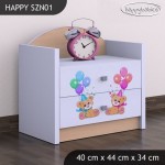 Nočna omarica Happy babies Medvedka z baloni 27 SZN1